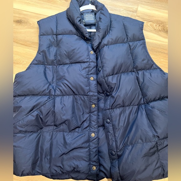LAND’S END Men’s Blue Puffer Vest Size Large - Picture 6 of 8